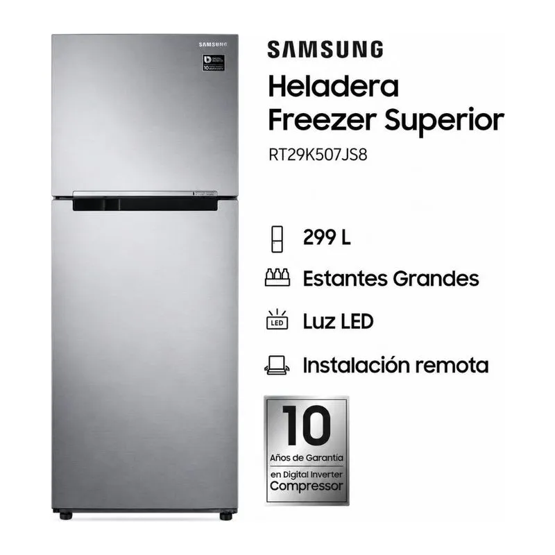Samsung RT29K507JS8 · Heladera No Frost Inverter 299 L