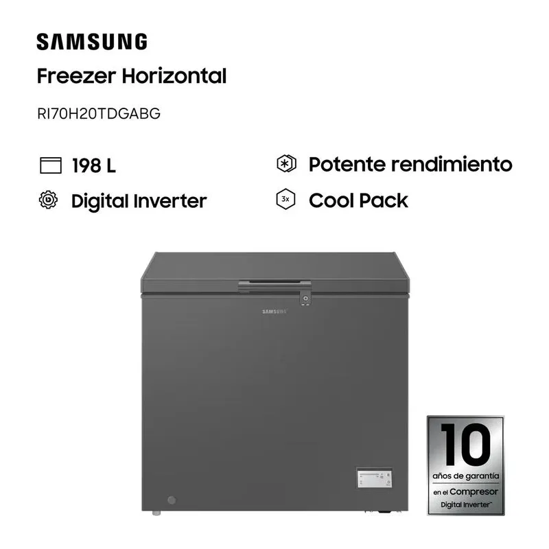 Freezer Samsung Horizontal Digital Inverter 198L