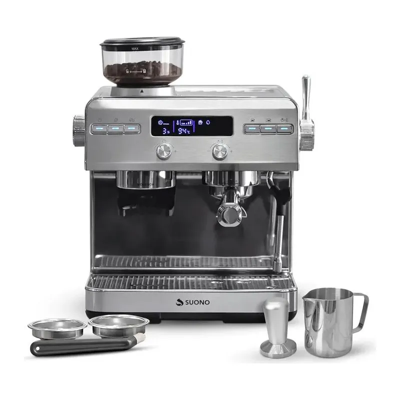 Cafetera Expreso Atelier Suono con Molinillo 1600W 20 Bares
