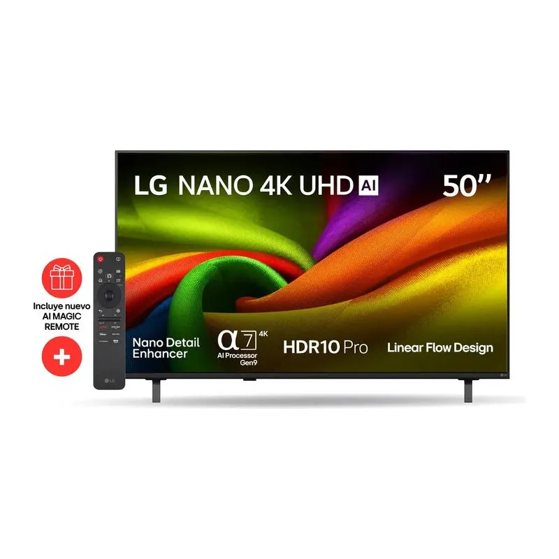 Smart Tv LG Nano 4k Uhd Ai Nu85 De 50 Pulgadas 50nu855bpsa