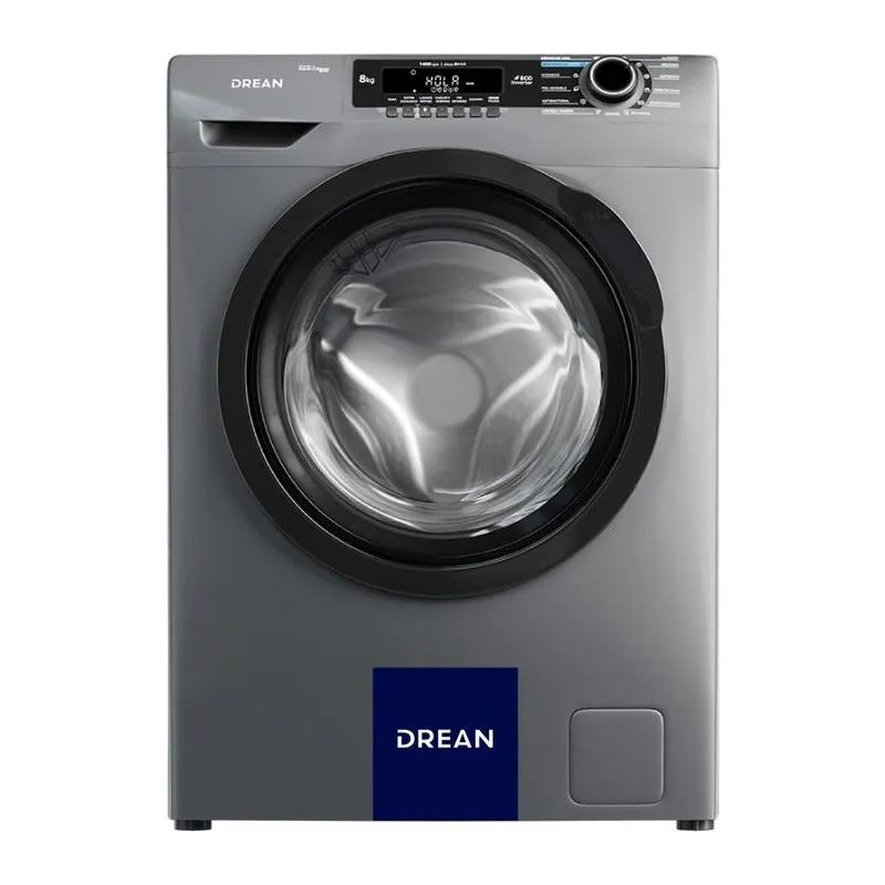 Drean LCFDR0814SG0 · Lavarropas Inverter 8 kg · Gris