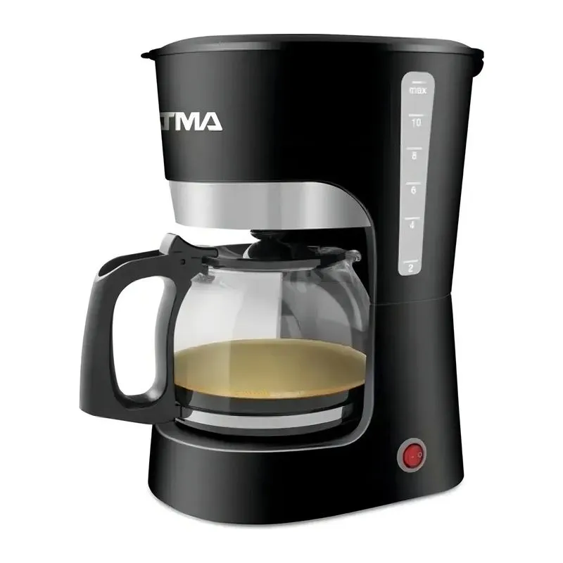 Cafetera De Filtro Atma Ca8143 Negra Semi Automatica Color Negro CA8143N