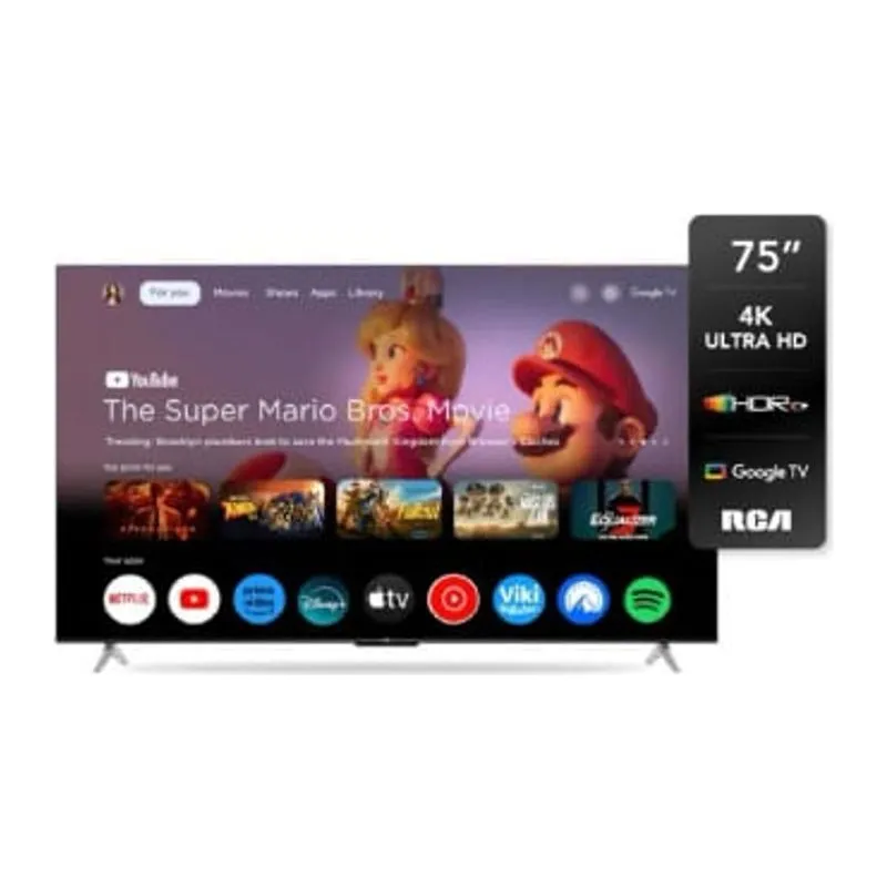 RCA G75P7UHD · Smart TV 4K 75" · Negro