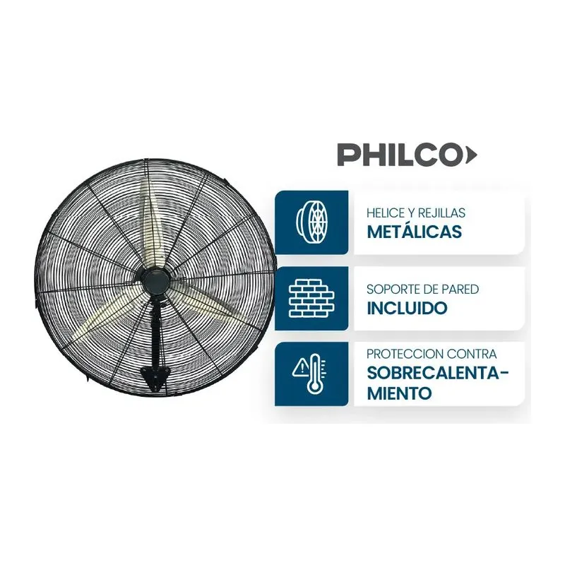 Philco VTIP2623P · Ventilador industrial · Negro
