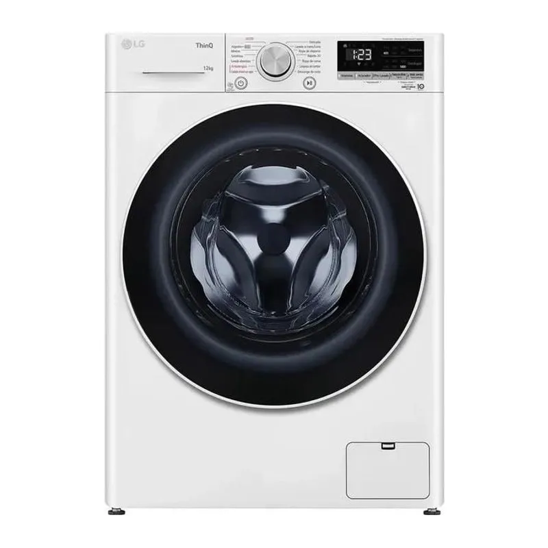 Lavarropas Carga Frontal LG Wm12wvc4s6 12kg Inverter Blanco