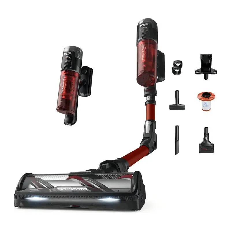 Aspiradora Sin Cable Rowenta X-force Flex 13.60 Bateria 28v Rojo/negro