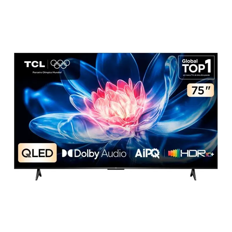 TCL 75T6C · Smart TV 4K 75" · Negro