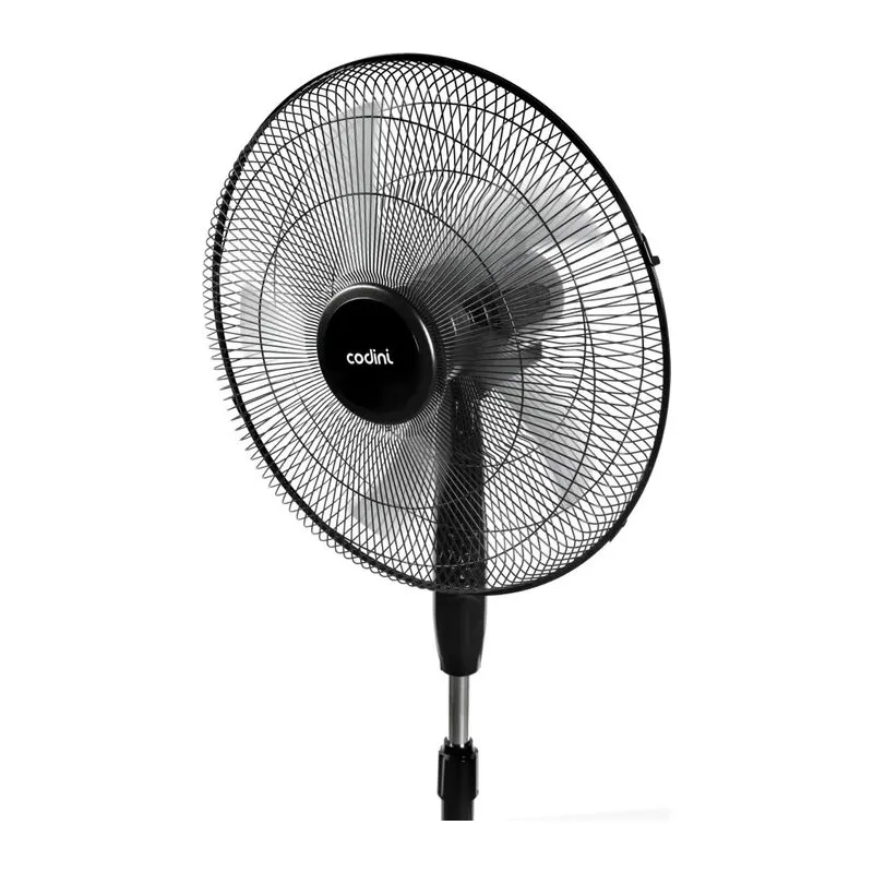 Ventilador de Pie Negro 1.7 mts 5 aspas 18" Codini - V18N