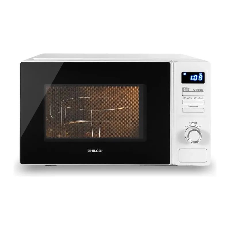 Microondas Digital Philco 28L Con Grill Blanco MPHDGW28UAP