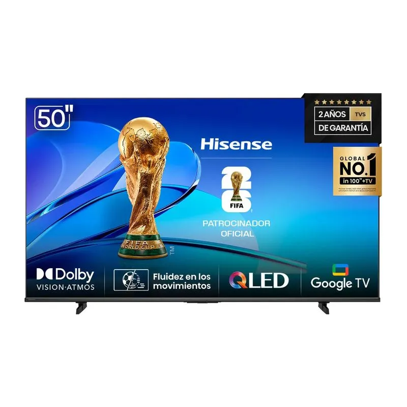 Smart TV Hisense Qled 50'' UHD 4K Google Tv 50Q6N