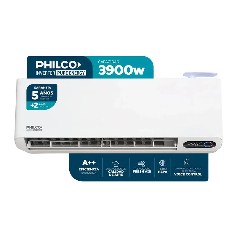 Aire Acondicionado Philco Inverter 3354Fg 3900W Pure Energy