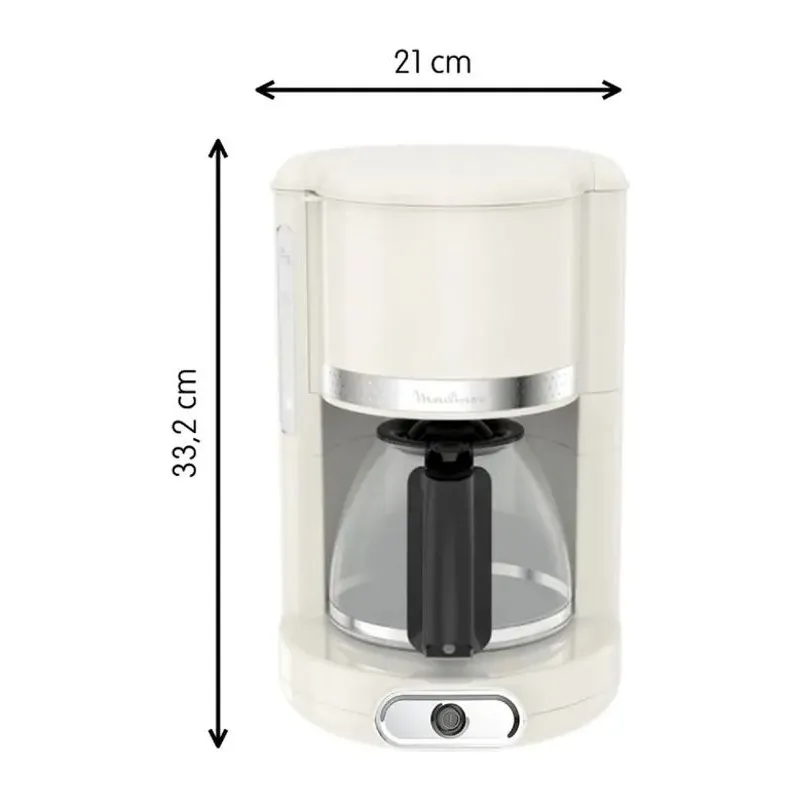 Cafetera Soleil Moulinex FG381A10 1.25 lt Ivory