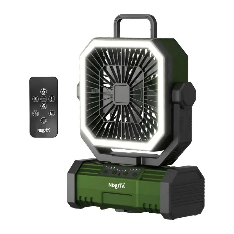 Ventilador portátil con oscilación y bateria recargable de 10000MAH NISUTA - NSFANUP10