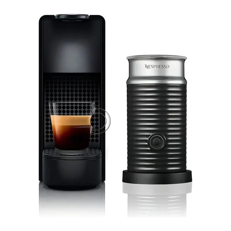 Cafetera Nespresso Essenza Mini Black + Aeroccino 3