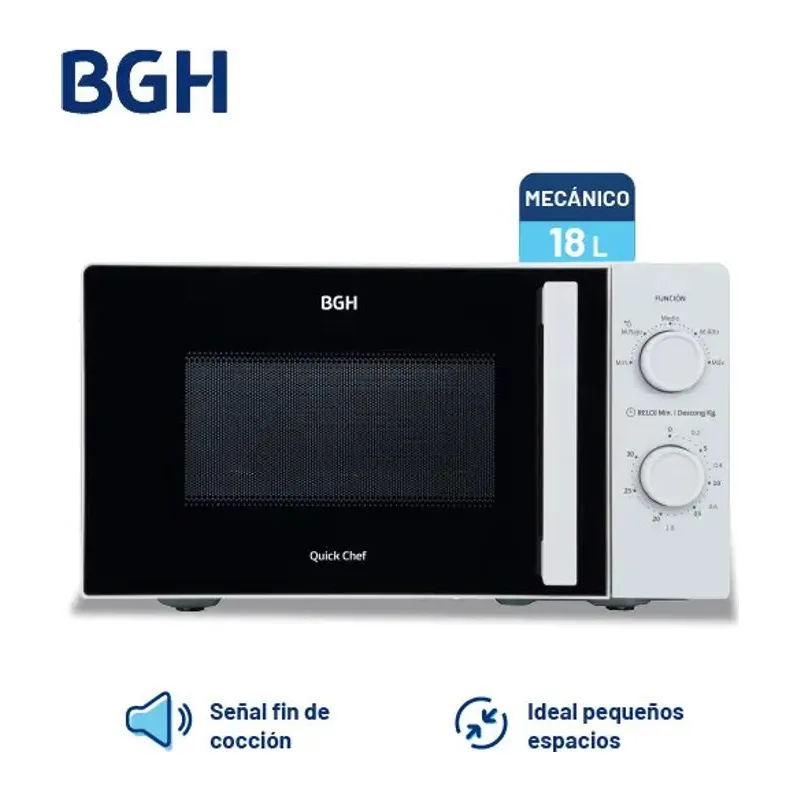 Microondas BGH B118MB25 18lt 700W