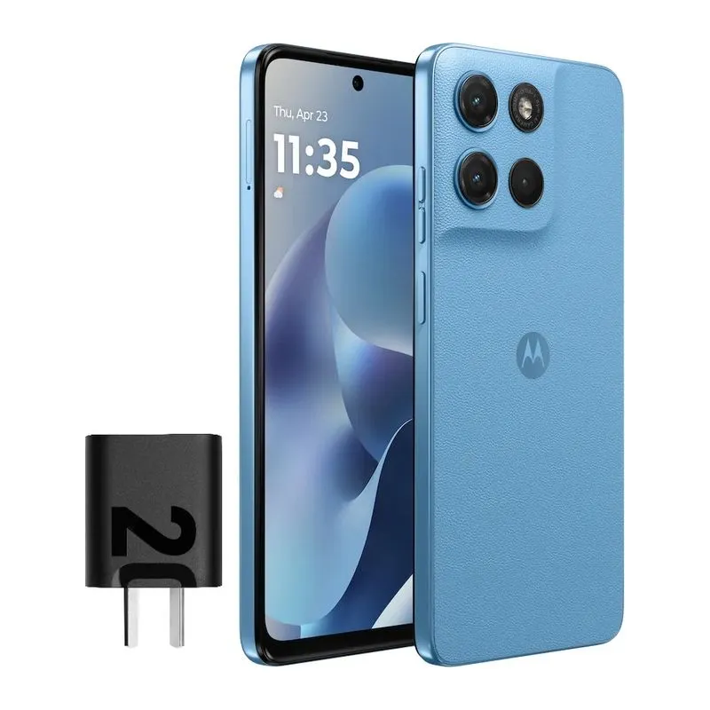 Celular Motorola Moto G17 4G 4 Gb 256 Gb Nfc Alaskan Blue
