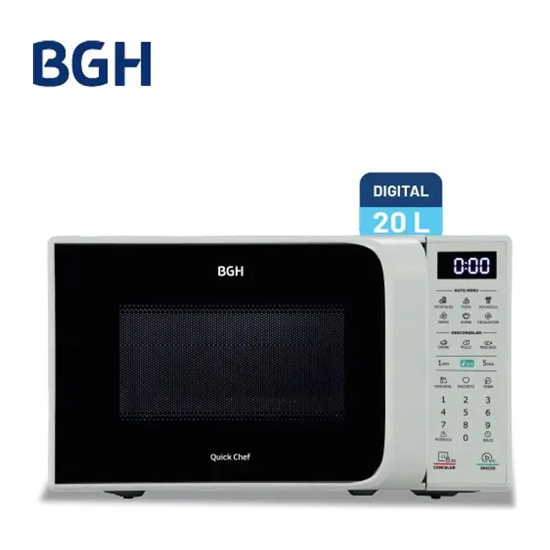 Microondas BGH B120DB20I 20lt blanco