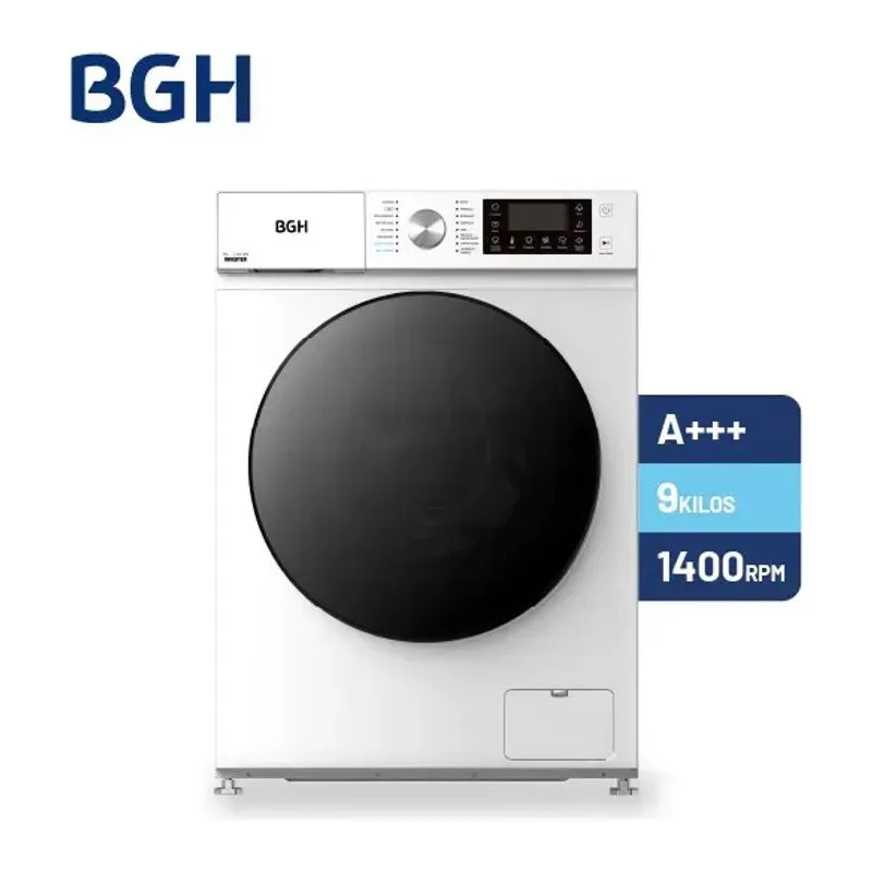 BGH BWFS09W25AR · Lavarropas 9 kg · Blanco