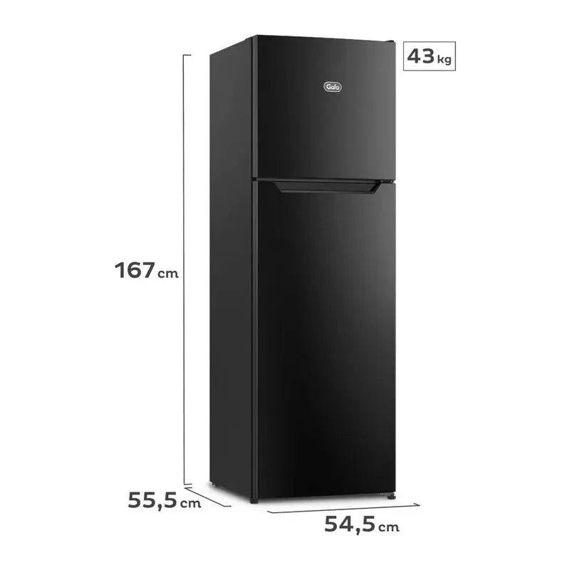 Gafa HGNF251N · Heladera No Frost Inverter · Negro
