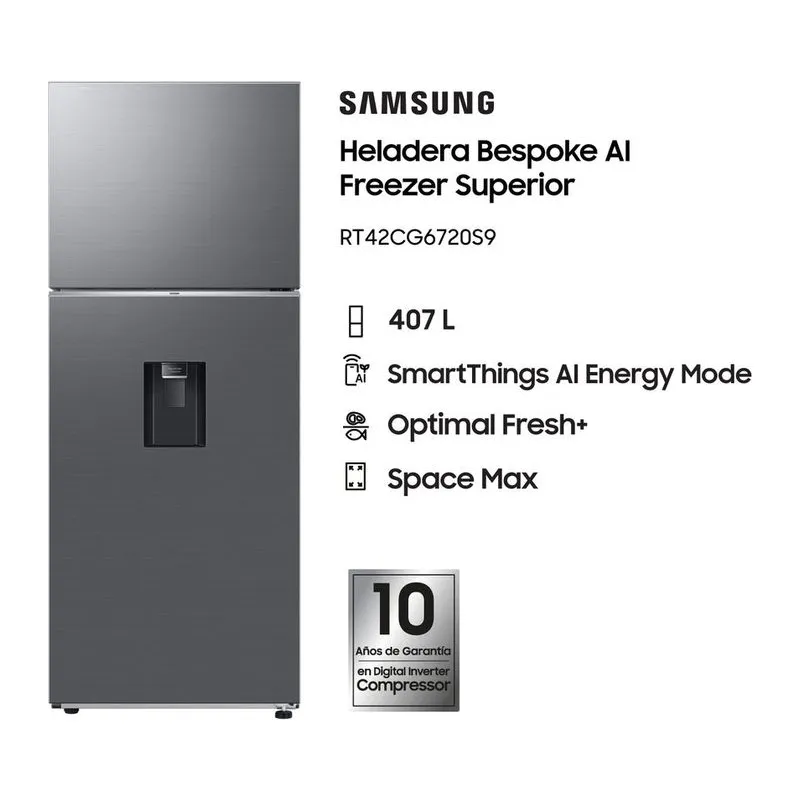 Samsung RT42CG6720S9 · Heladera 407 L