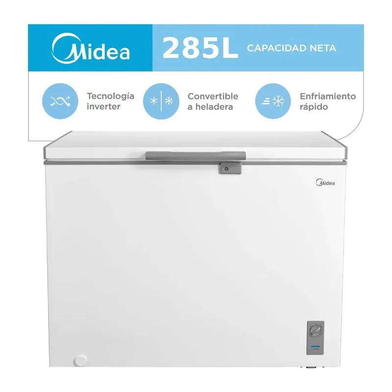 Freezer Horizontal MIDEA MDRC411FZE01 Inverter 300 Lts Blanco