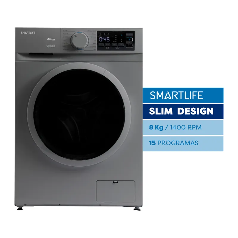 Smartlife SL-WMI081400G · Lavarropas 8 kg · Gris
