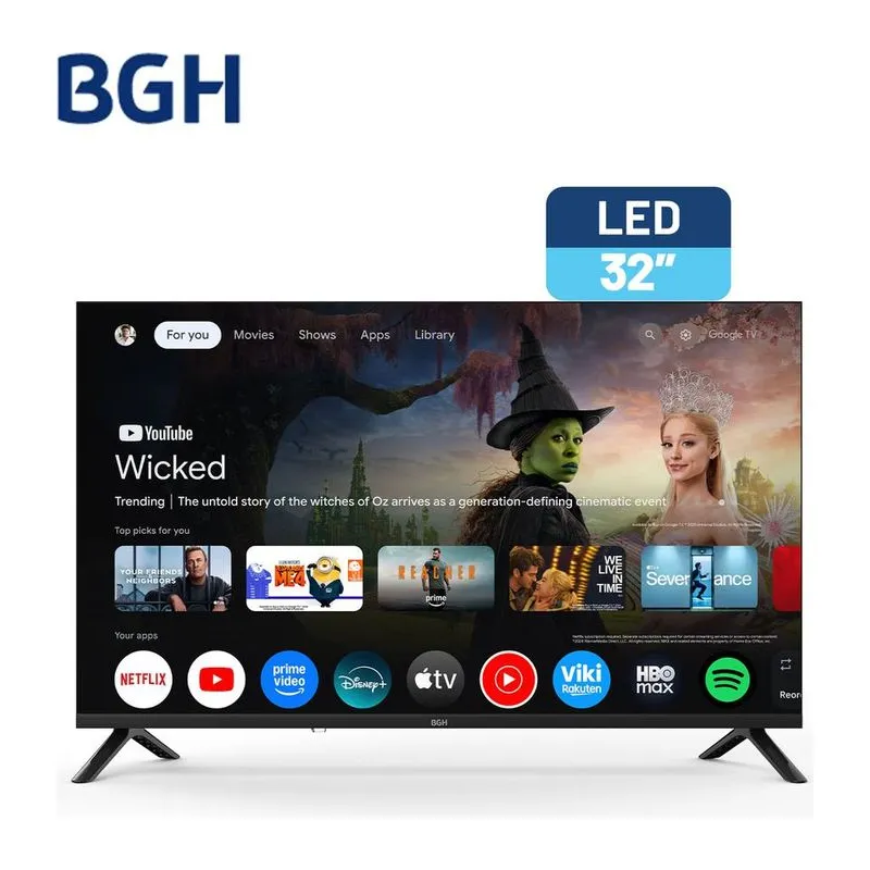 BGH B3226G5G · Smart TV 32" · Negro
