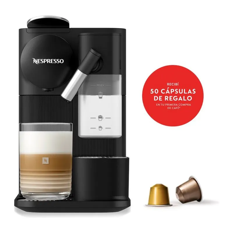 Cafetera Nespresso Lattissima One Black
