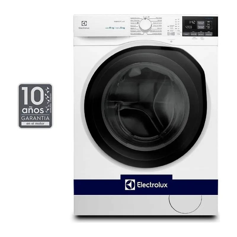Electrolux EWD08B · Lavarropas 8 kg · Blanco