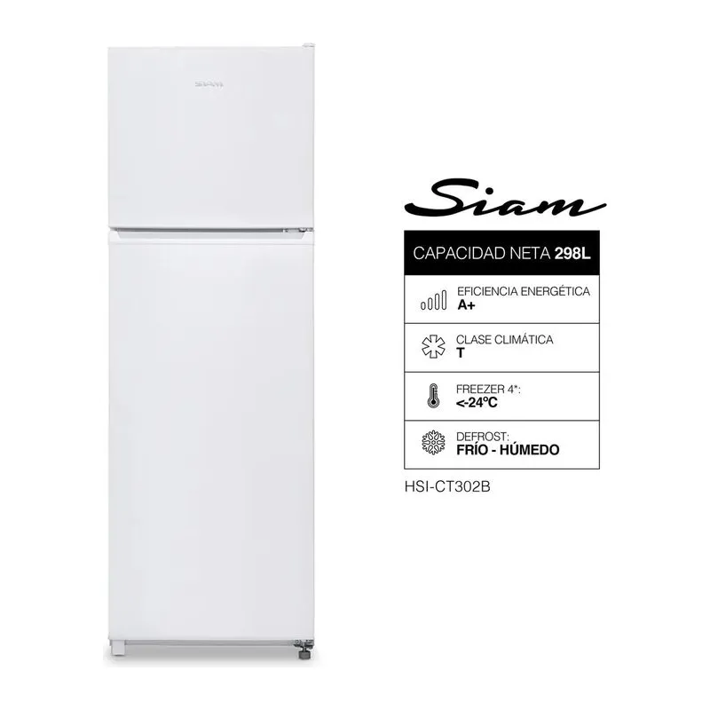 Siam HSI-CT302B · Heladera · Blanco