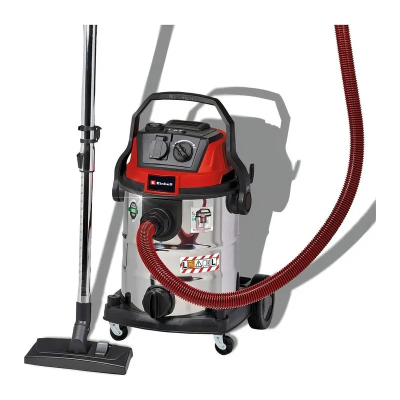 Aspiradora de Polvo y Agua 1250 W 25 Lts Roja TEVC 2025 Einhell