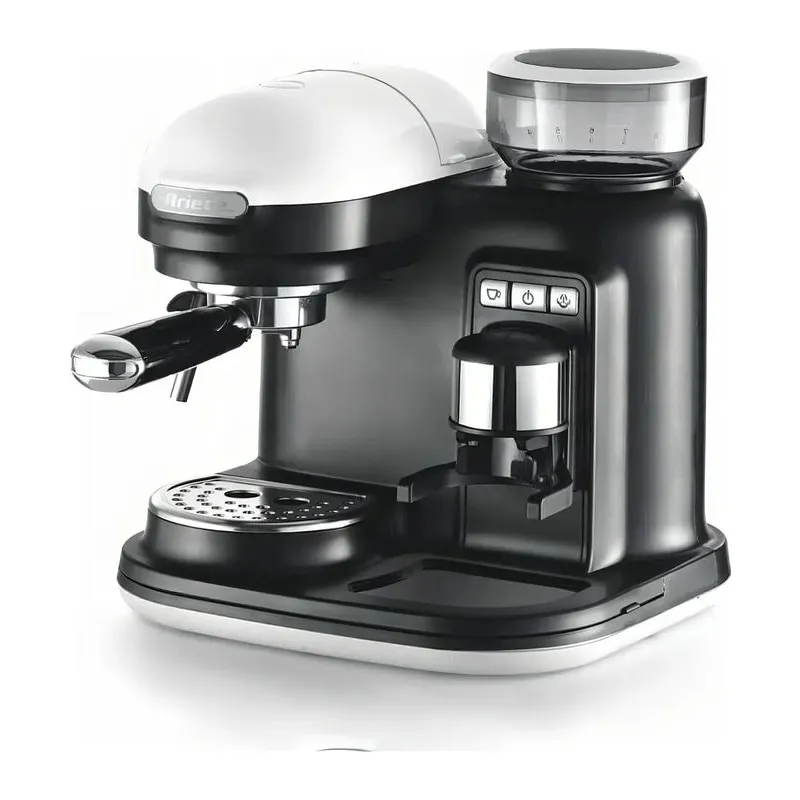 Cafetera Express Ariete CE1318 con molinillo 1.25 lt blanca