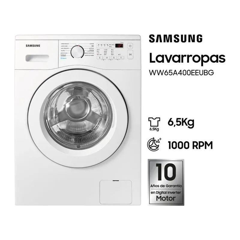 Samsung WW65A40000S · Lavarropas · Plata