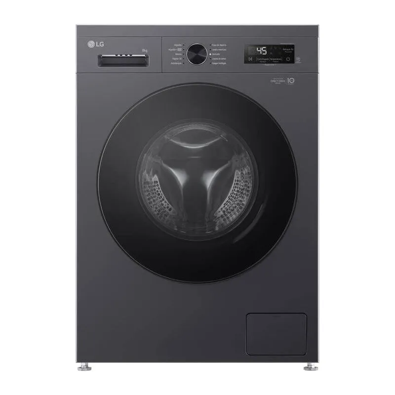 LG WM80MVFS6 · Lavarropas 8 kg · Negro