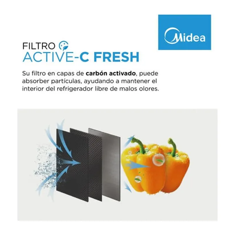 Midea MDRT385MTF01AD · Heladera 266 L