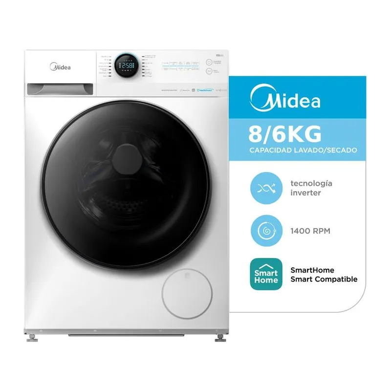 Midea MF200D80WB/W-A1 · Lavarropas · Blanco