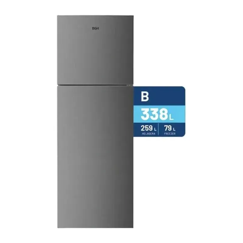 BGH BRT330I4A · Heladera No Frost Inverter 338 L · Dark silver