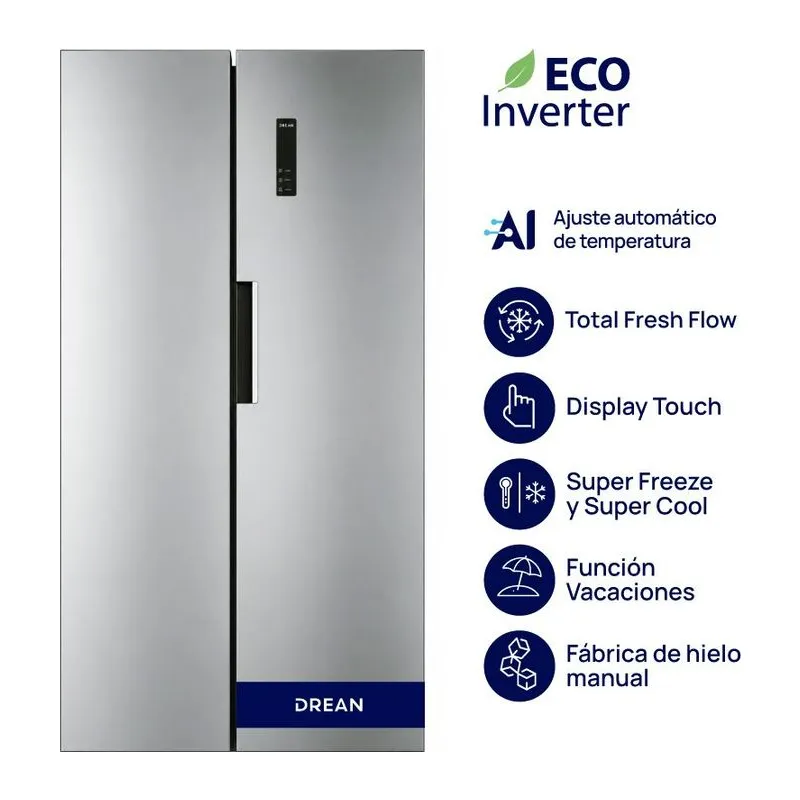 Drean DSP472LKRSS0 · Heladera 436 L · Inox