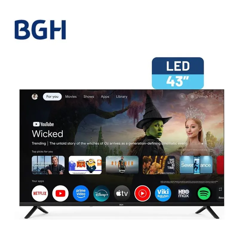 BGH B4326FG5G · Smart TV 43" · Negro
