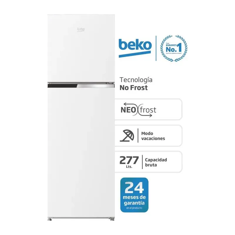 Heladera No Frost Beko 252 Lts Blanca