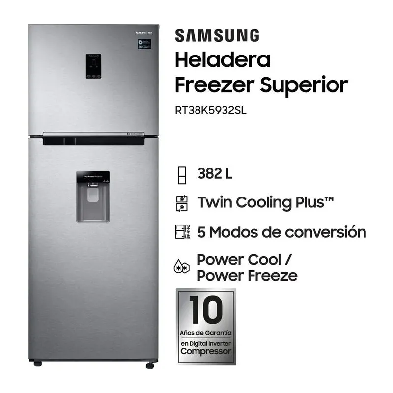 Samsung RT38K5932SL · Heladera · Inoxidable