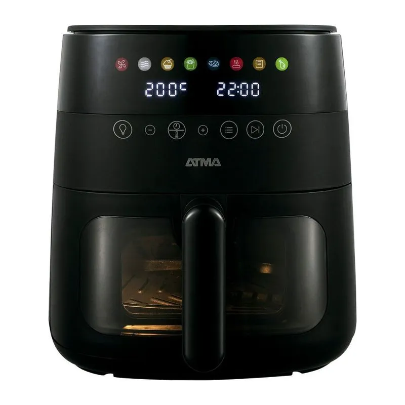 Freidora de Aire ATMA con Visor FR246ABP 6Lts Negro