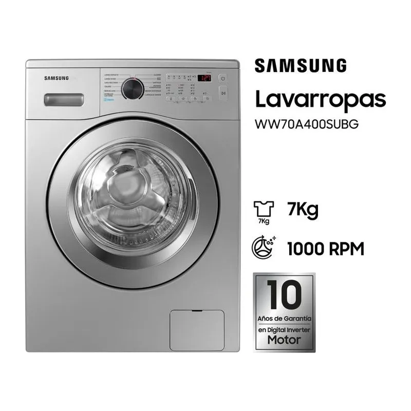 Samsung WW70A4000EE · Lavarropas 7 kg · Blanco