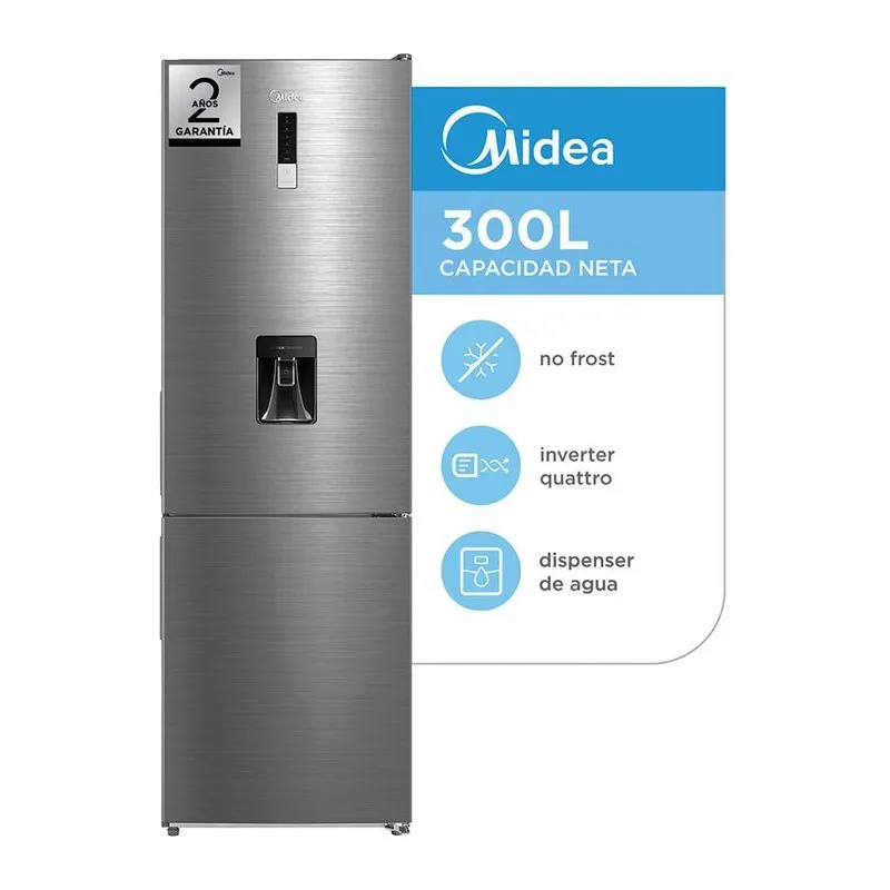 Midea MDRB424FGE46A-W · Heladera · Gris