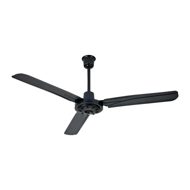 Ventilador de Techo 120 Cm 85 W 3 Velocidades Negro 3001 Protalia