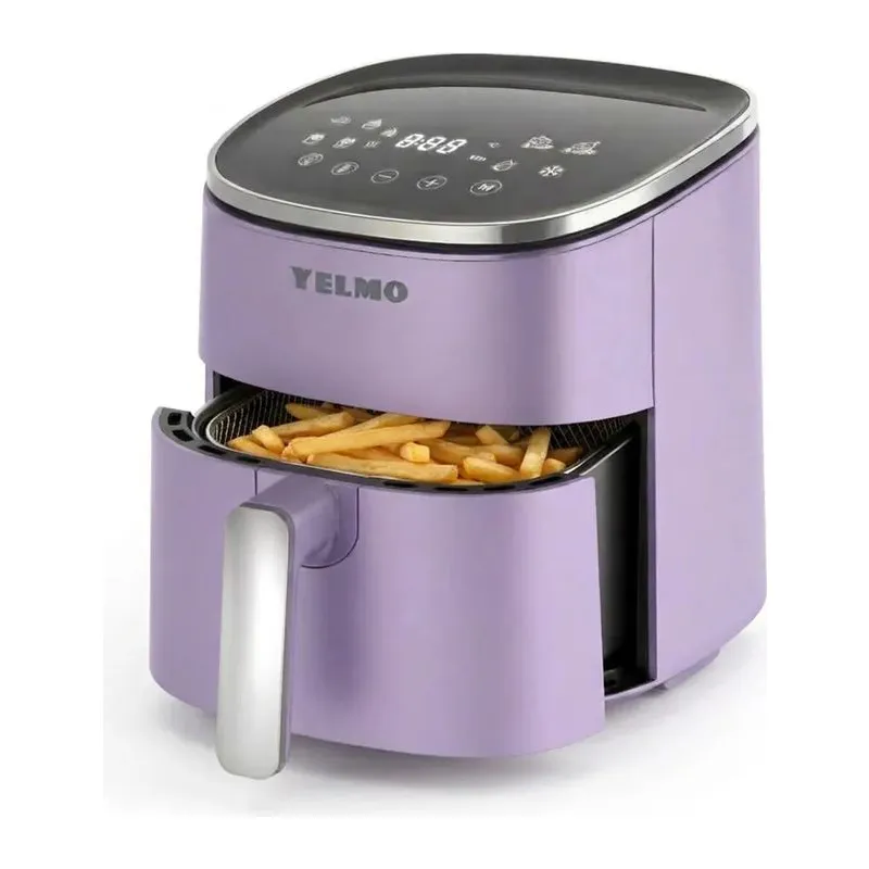 Freidora De Aire Yelmo Fr7309 Air Fryer Digital 5lts 1400w Color Violeta