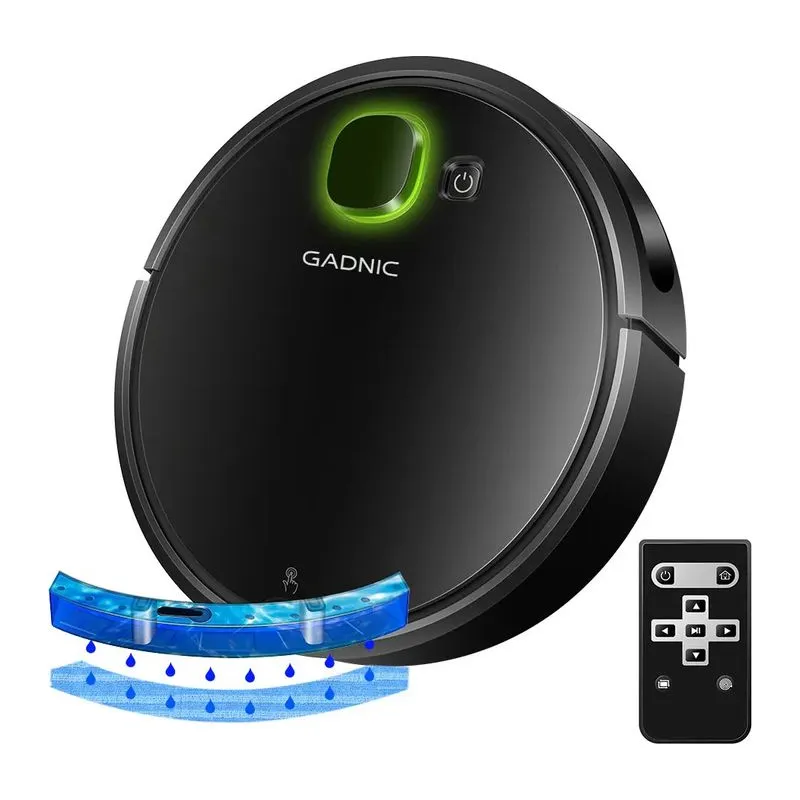 Aspiradora Robot Gadnic Potente Succión Sensor Anti Caídas Filtro HEPA Lavable Depósito Extraíble