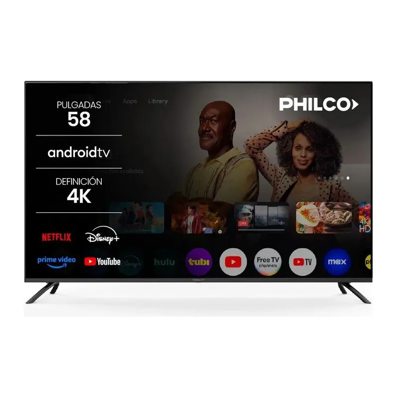 Philco PLD58US26AC · Smart TV 58" · Negro