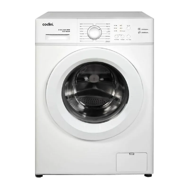 Lavarropas Codini Aiafe6010B Frontal 6 Kg 1000 Rpm Inverter Blanco