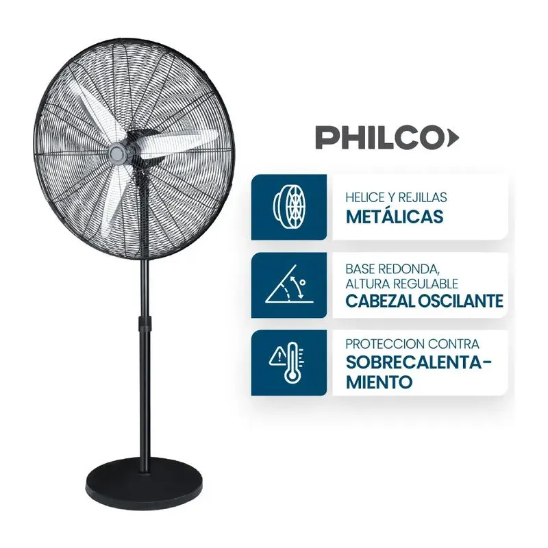 Philco VPIP2623P · Ventilador industrial · Negro